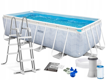 Preview: Intex Chevron Prism Frame Rectangular Pool 400x200x100cm